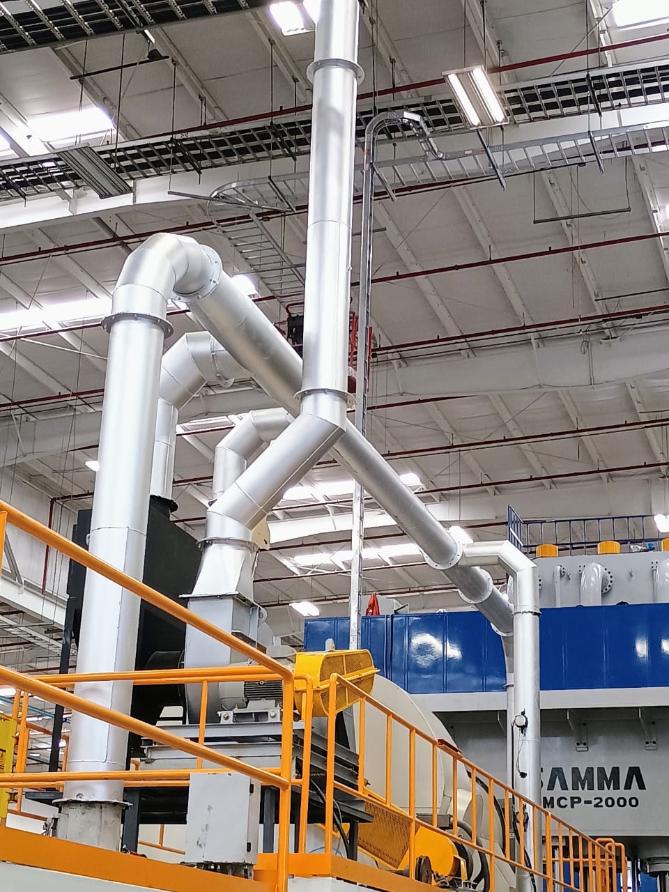 Fabricación de ductería industrial en acero al carbón